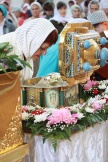 Пребывание ковчега с мощами св. благоверного князя Александра Невского в Спасо-Преображенском кафедральном соборе г. Хабаровска. 26 июня 2011г.