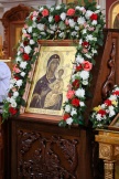 Освящение иконы Божией Матери "Одигитрия", написанной на средства Ассоциации такси г.Хабаровска. Спас-Преображенский собор - Храм преп. Серафима Саровского. 31 июля 2011г.