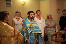 Освящение иконы Божией Матери "Одигитрия", написанной на средства Ассоциации такси г.Хабаровска. Спас-Преображенский собор - Храм преп. Серафима Саровского. 31 июля 2011г.